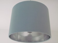 Lampshade Duck Egg Blue Velvet