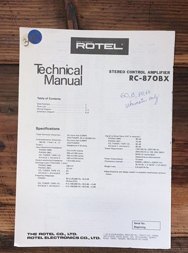 Rotel 870bx preamp - preamp, /