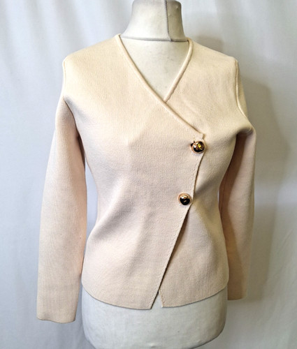 Zara wrap cardigan cream - cardigan, gold