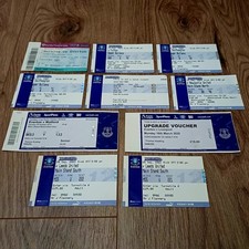 10x Everton FC Mixed 2000s Football Ticket Stubs / Vouchers - Goodison Park