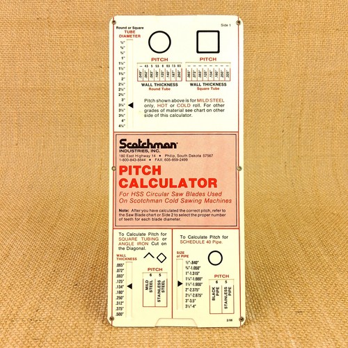 Scotchman cold sawing machine - scotchman,