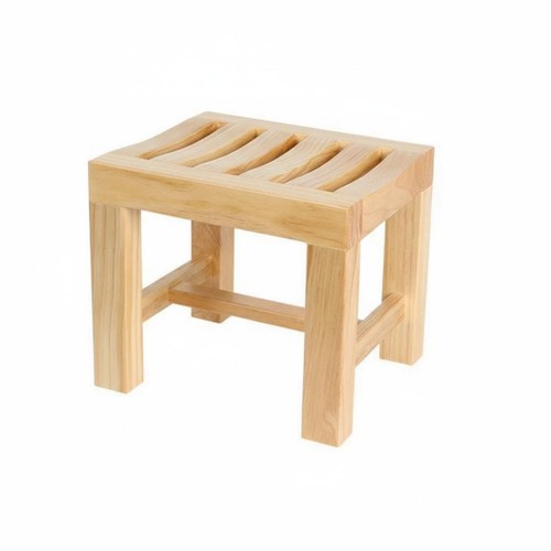 Four legged wooden stool - four-legged,