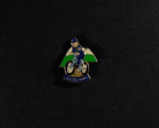 Aconcagua Mountain Argentina Vintage Police On Bike Pin Badge