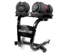 NNEDSZ 2x 24kg Adjustable Dumbbells with Stand