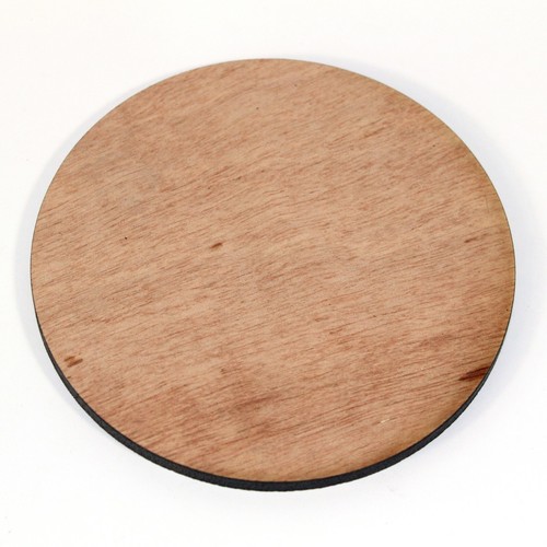 Round woodcoaster laser cut - laser,