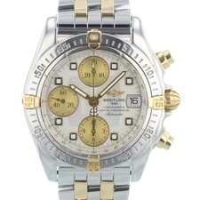 Breitling Cockpit B13357 39 mm White Dial Bi-Metal Chronograph Box & Papers