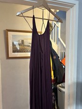 Zara Purple Maxi Dress Size Small,gorgeous Silky Material,New With Tags,