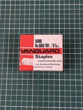 Vtg box VANGUARD Auto Stapler/Primo Tacker STAPLES, 4800 no.960/101 1/4" (6.5mm)