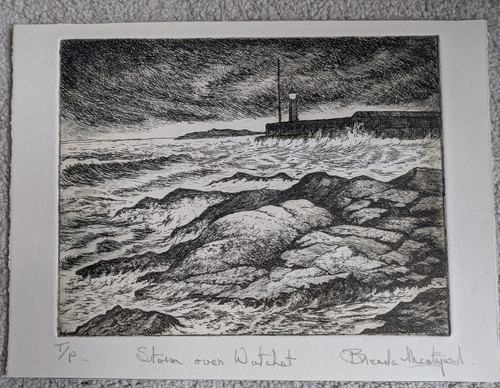 Etching storm over watchet - of,