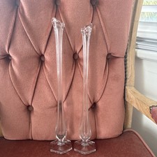 Vintage footed tall - vintage, vase