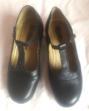 Vintage Kickers Black Leather