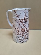 JH Davis Chatsworth Brown Antique Jug English Pottery