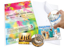 A4 Sticker Paper, White Matte/Glossy/HQ Glossy, Printable Self-Adhesive Sheets