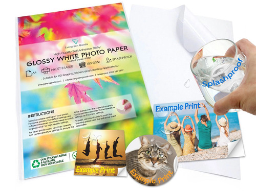 Sticker paper white - paper,,