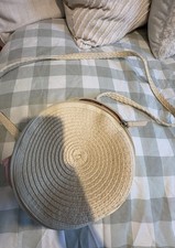 H&M Round Straw Summer Handbag Brand New Without Tags