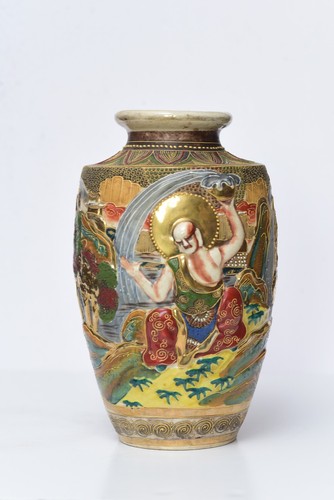 Antique large japanese satsuma - large,