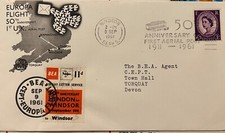 First UK aerial post: 50 9/9/61