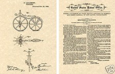 Velocipede US Patent Art Print
