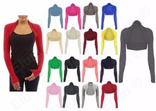 NEW LADIES WOMENS PLAIN SHRUG