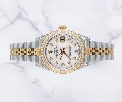 Ladies steel gold rolex - steel,