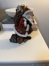 Marks and Spencer retro vintage hand painted Father Christmas Kitsch Ornament