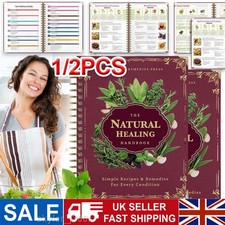 The Natural Healing Handbook, Spiral-Bound Guide For Herbal Remedies And Natural