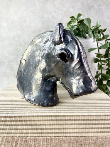 Studio pottery horse head - pottery,
