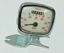 Vespa VNA VNB Speedometer, 60mph, Cream Face, Red Numbers, Vespa Speedo