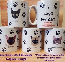 CAT BREEDS COFFEE MUGS