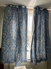 Handmade curtains. Hardly used. Made to fit window measuring 180 by 125 cms. 