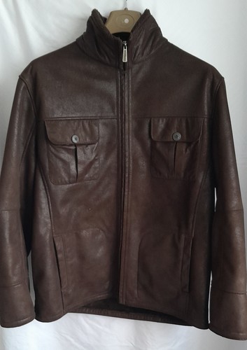 Mens brown suede effect jacket - mens,