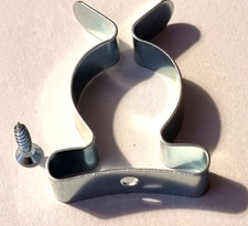 Terry Clips 25mm With Free Screws Spring Steel Shed Garage Tidy Free Mailing