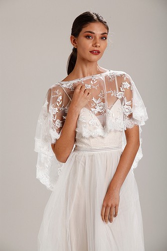 Ivory lace wedding dress cover - wedding,