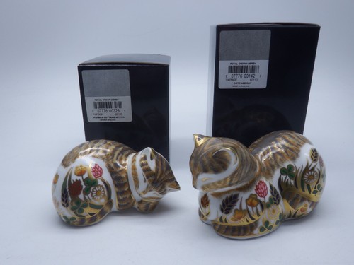 Royal crown derby cottage - royal, cat