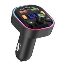 Ven-Dens Bluetooth 5.0 FM Transmitter | Fast Charging Hands-Free RGB Smartphones