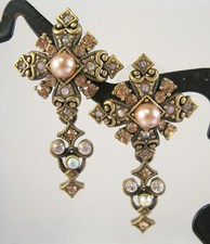 Vintage Bronze Rhinestone