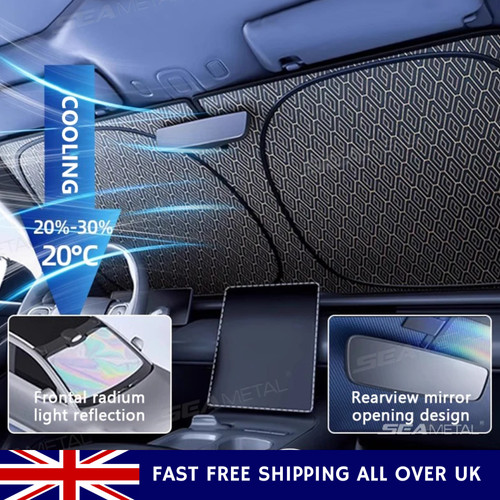 Layer foldable car sun shade - sun,