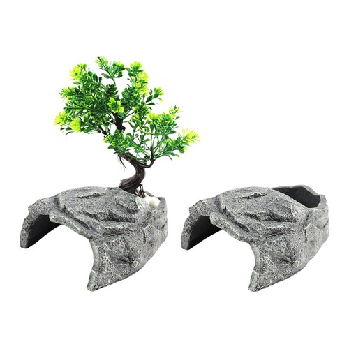Reptile cave resin - resin, rock