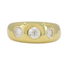 Vintage 18k Yellow Gold Three