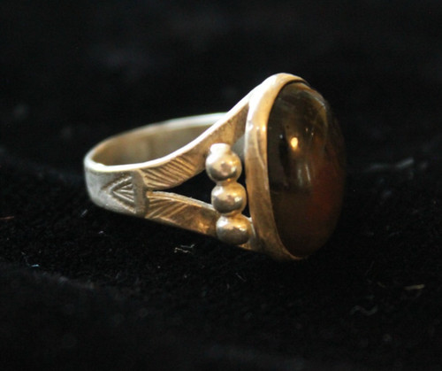 Sterling silver agate vintage - sterling,