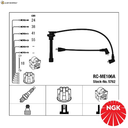 Ignition lead set 5762 - set,