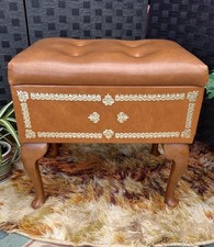 Sewing Box Retro Vintage Tan