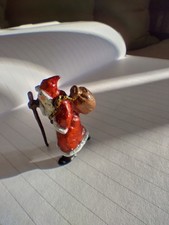 Cute Hand painted, Antique Vienna Bronze miniature of Santa Clause