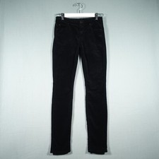 Mother Jeans Womens 25 Black The Charmer Ribbed USA Corduroy Pants Trousers
