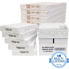 WHITE A4 & A3 MULTIPURPOSE PRINTER COPIER PAPER REAMS 80GSM *ALL SIZES/QTY'S*