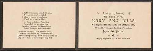 Memoriam card mary ann - in,