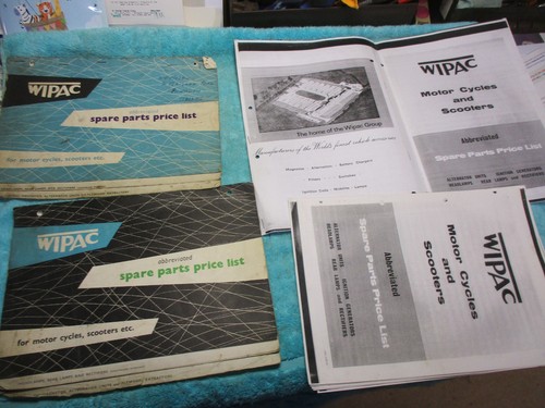 Wipac spare parts book - wipac, ,parts