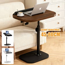 Adjustable C-Shaped Sofa Side End Table Coffee Laptop Table Living Room Bedroom