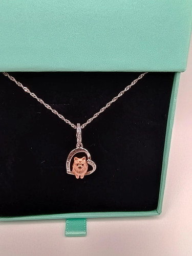 Pomeranian dog s925 sterling - pomeranian,