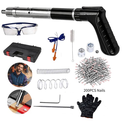 Handheld concrete nail gun - nail,